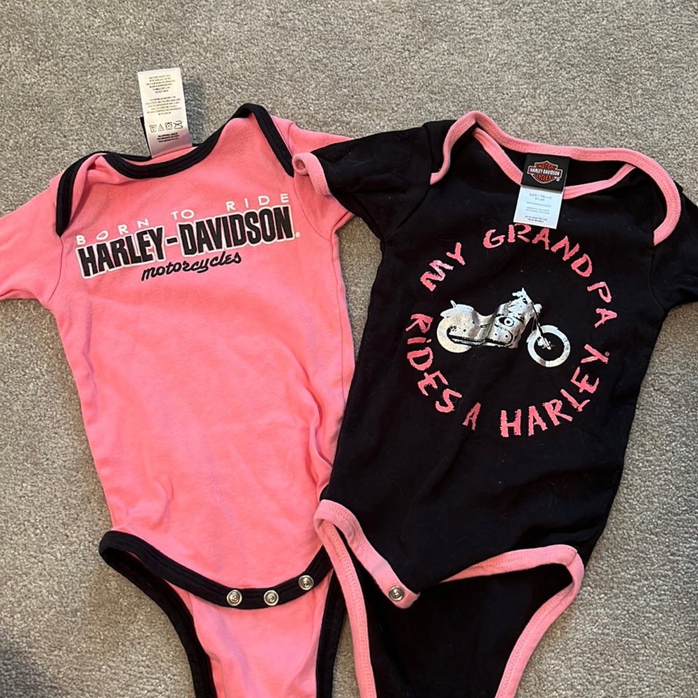 Baby girl, Harley-Davidson onesie